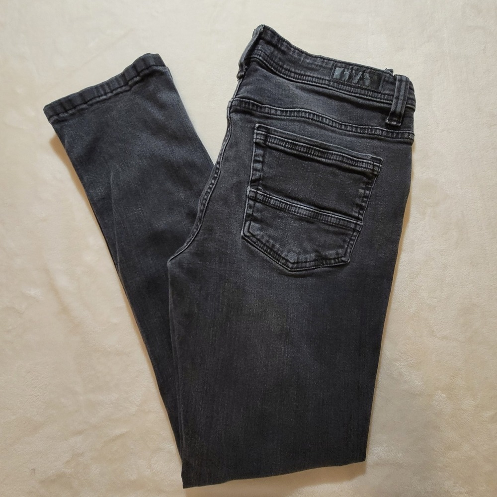 Kenneth Cole Slim Fit Jeans Mens 32x32 (30.5) Black Straight Leg Stretch Denim